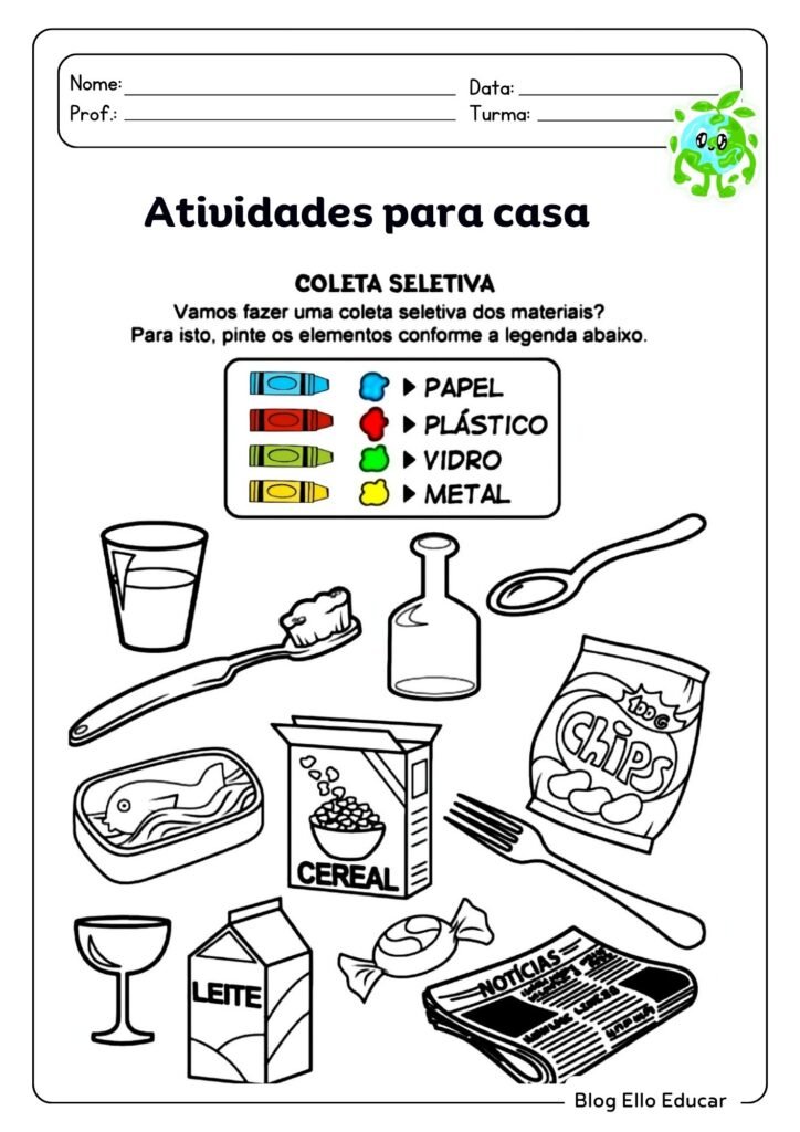 Atividades para Semana do Meio Ambiente para 2º Ano