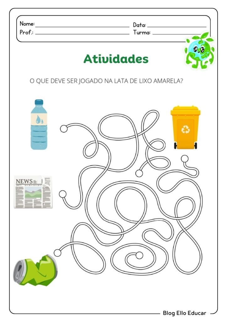 Atividades para Semana do Meio Ambiente para 2º Ano