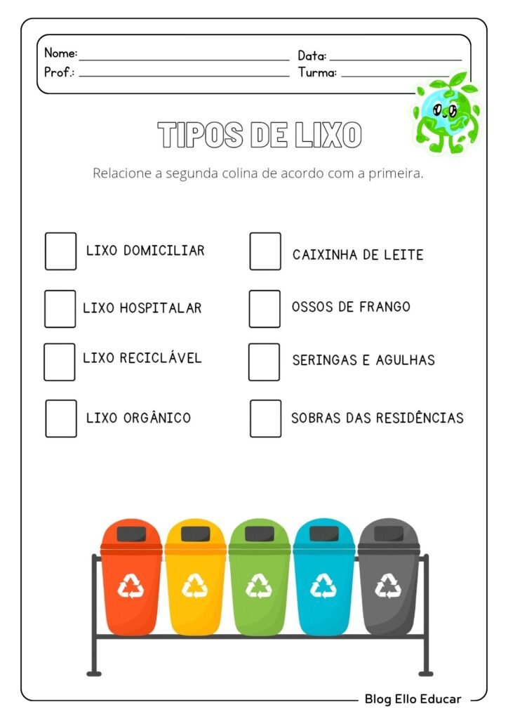 Atividades para Semana do Meio Ambiente para 2º Ano