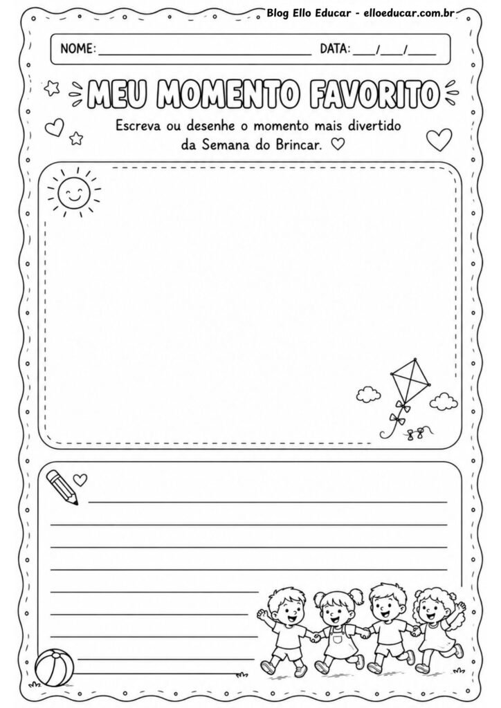 Atividades para a Semana do Brincar