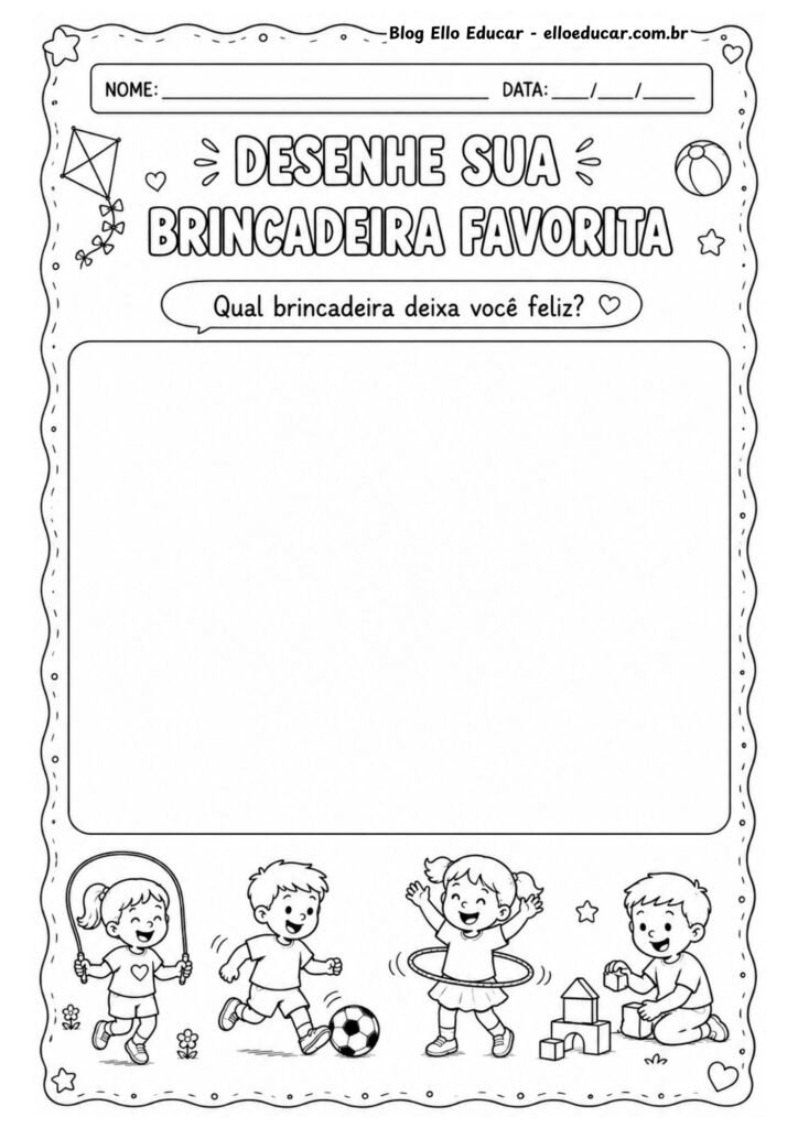 Atividades para a Semana do Brincar