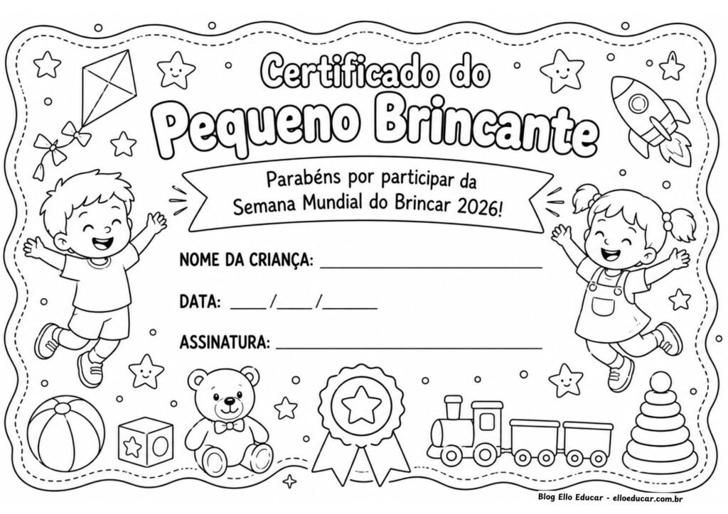 Atividades para a Semana do Brincar na Educação Infantil