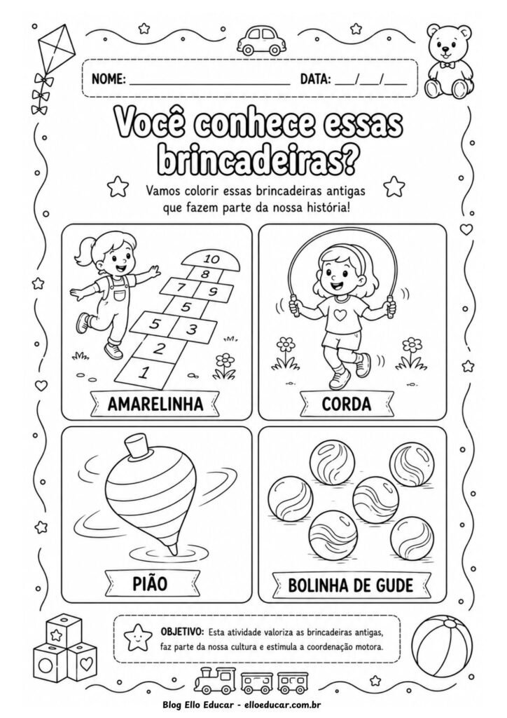 Atividades para a Semana do Brincar na Educação Infantil