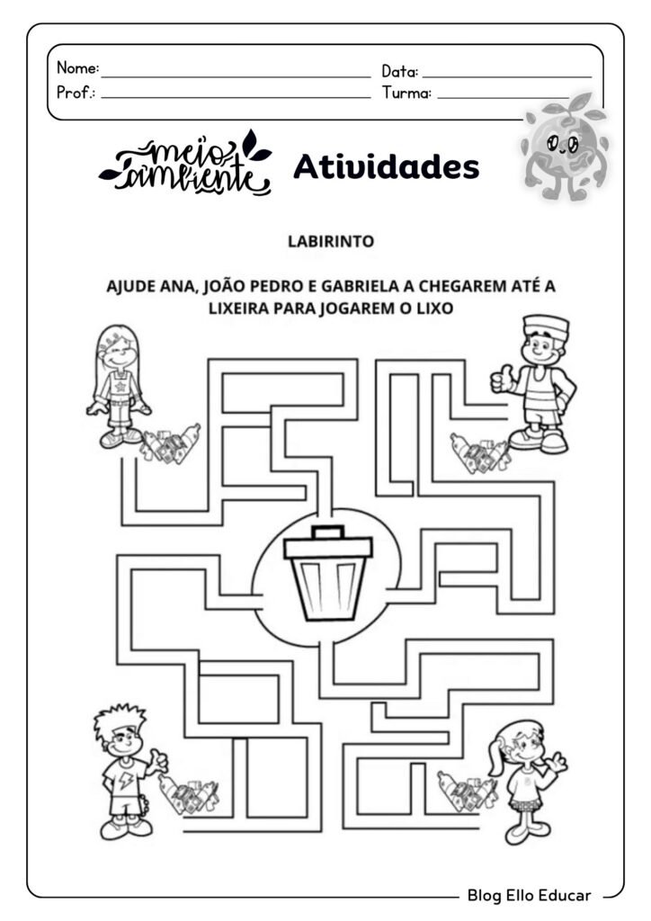 Atividades para a Semana do Meio Ambiente para 1º ano