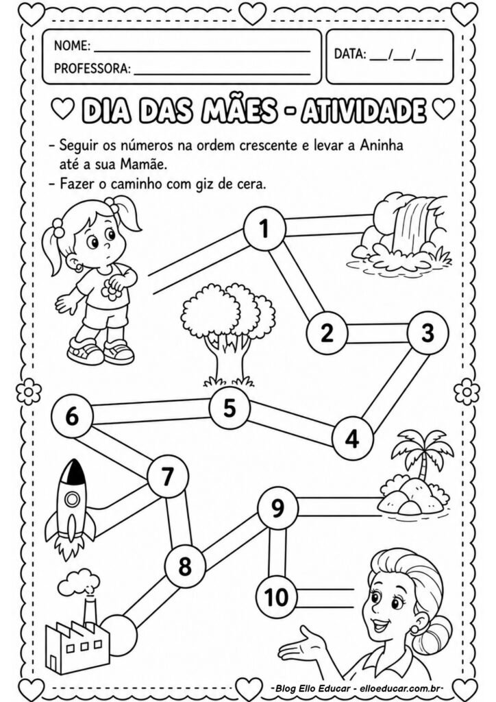 Atividades sobre Dia das Mães para Alfabetização