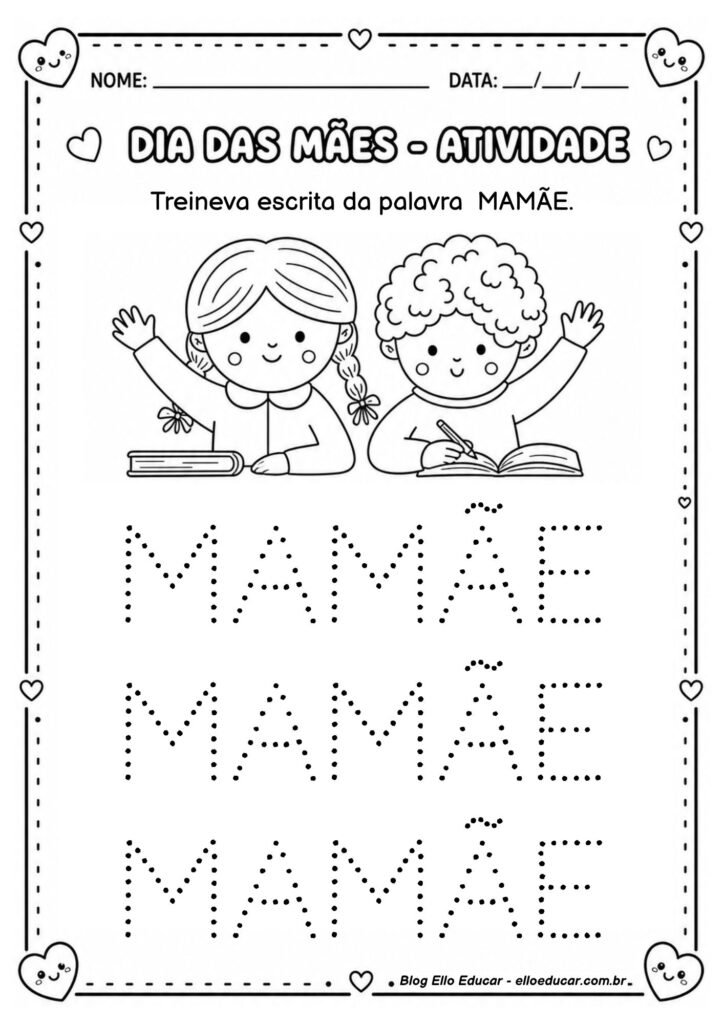 Atividades sobre Dia das Mães para Educação Infantil