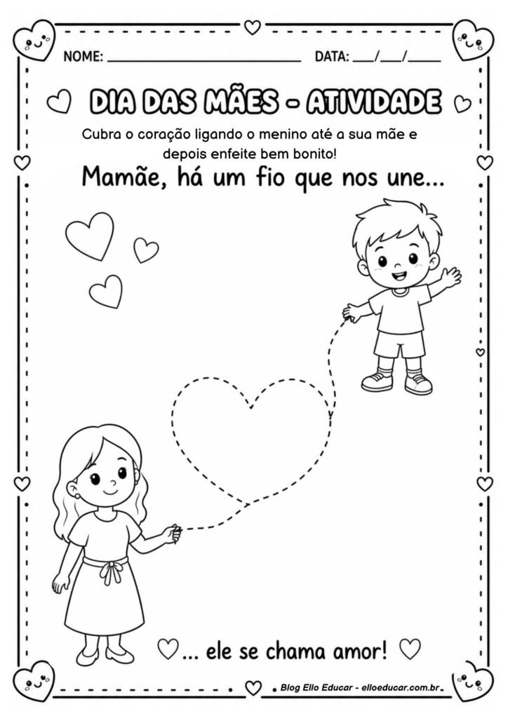 Atividades sobre Dia das Mães para Educação Infantil