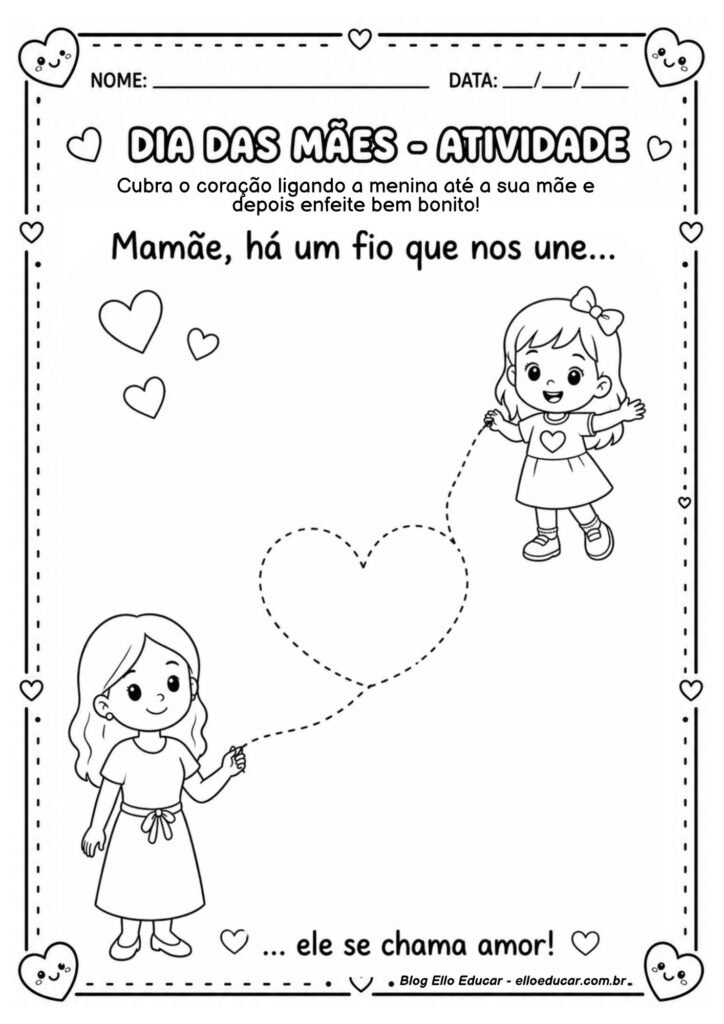 Atividades sobre Dia das Mães para Educação Infantil
