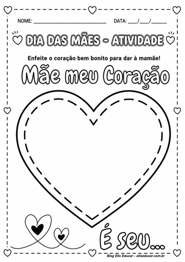 Atividades sobre Dia das Mães para Educação Infantil