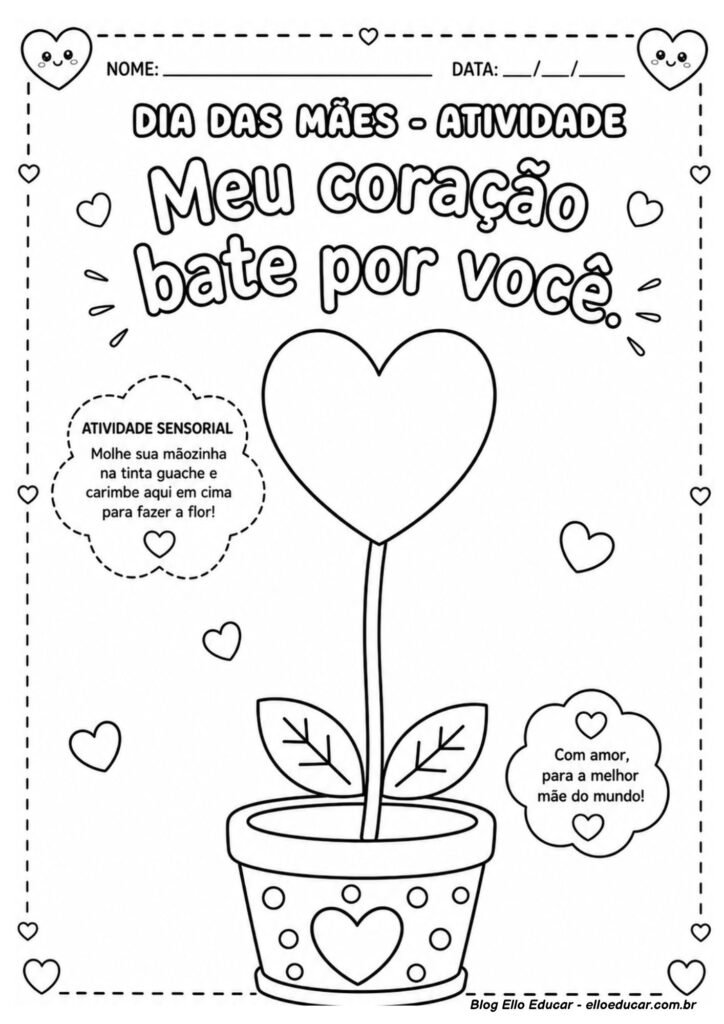 Atividades sobre Dia das Mães para Educação Infantil