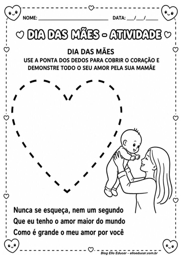 Atividades sobre Dia das Mães para Educação Infantil