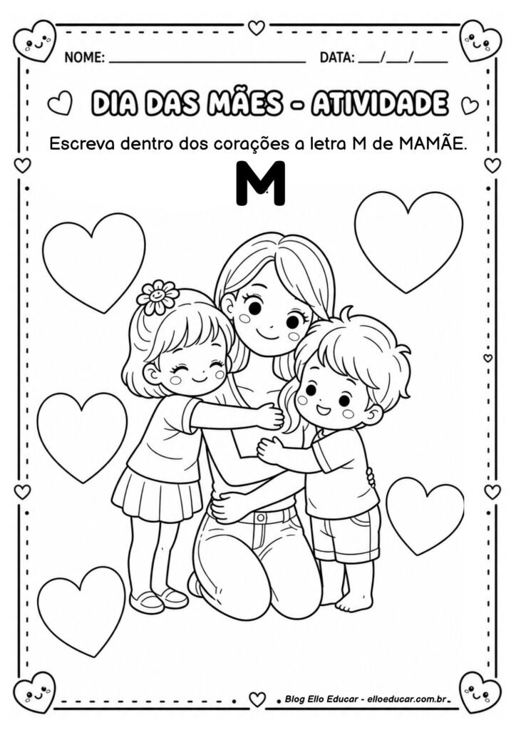 Atividades sobre Dia das Mães para Educação Infantil