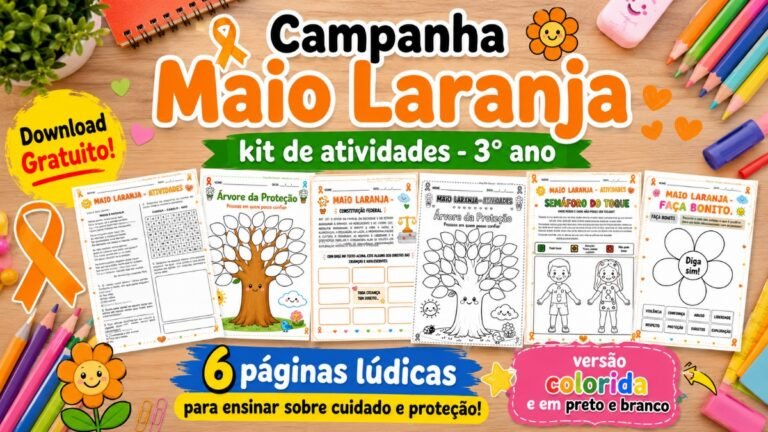 Atividades sobre Maio Laranja 3° ano.