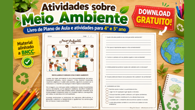 Atividades sobre Meio Ambiente 4° e 5° ano