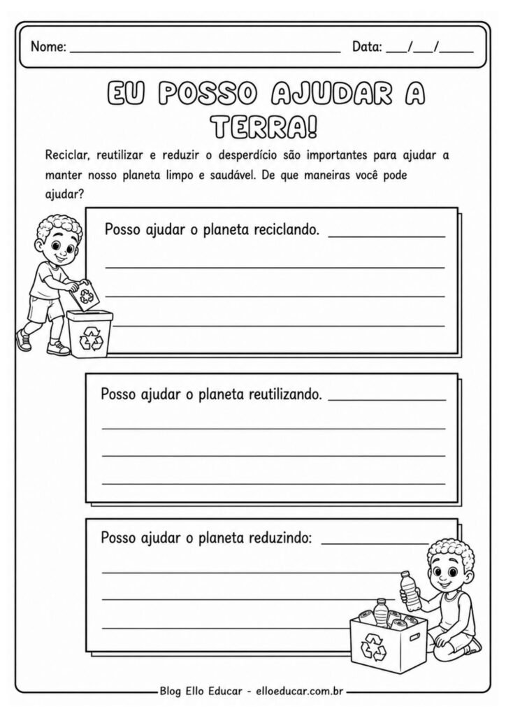 Atividades sobre Meio Ambiente para 4° ano