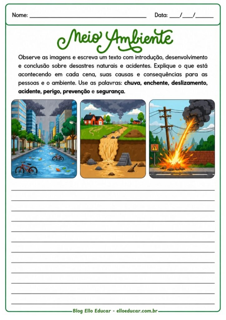 Atividades sobre Meio Ambiente para 5° ano