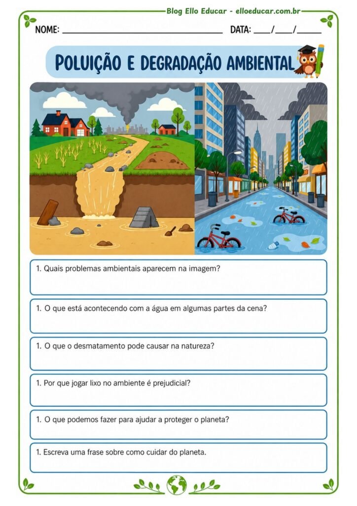 Atividades sobre Meio Ambiente para 5° ano