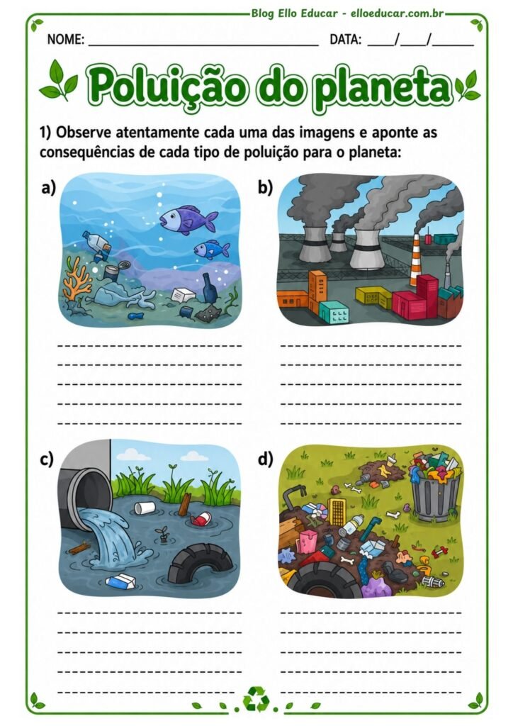 Atividades sobre Meio Ambiente para 5° ano