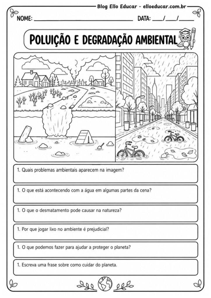Atividades sobre Meio Ambiente para 5° ano