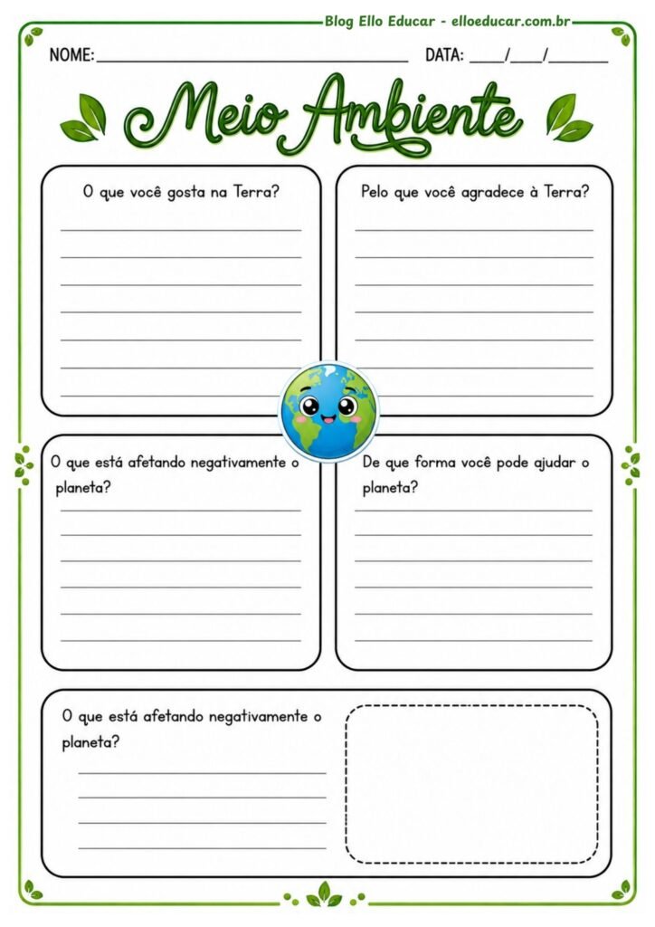 Atividades sobre Meio Ambiente para 5° ano