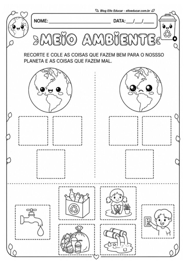 Atividades sobre Meio Ambiente para Educação Infantil