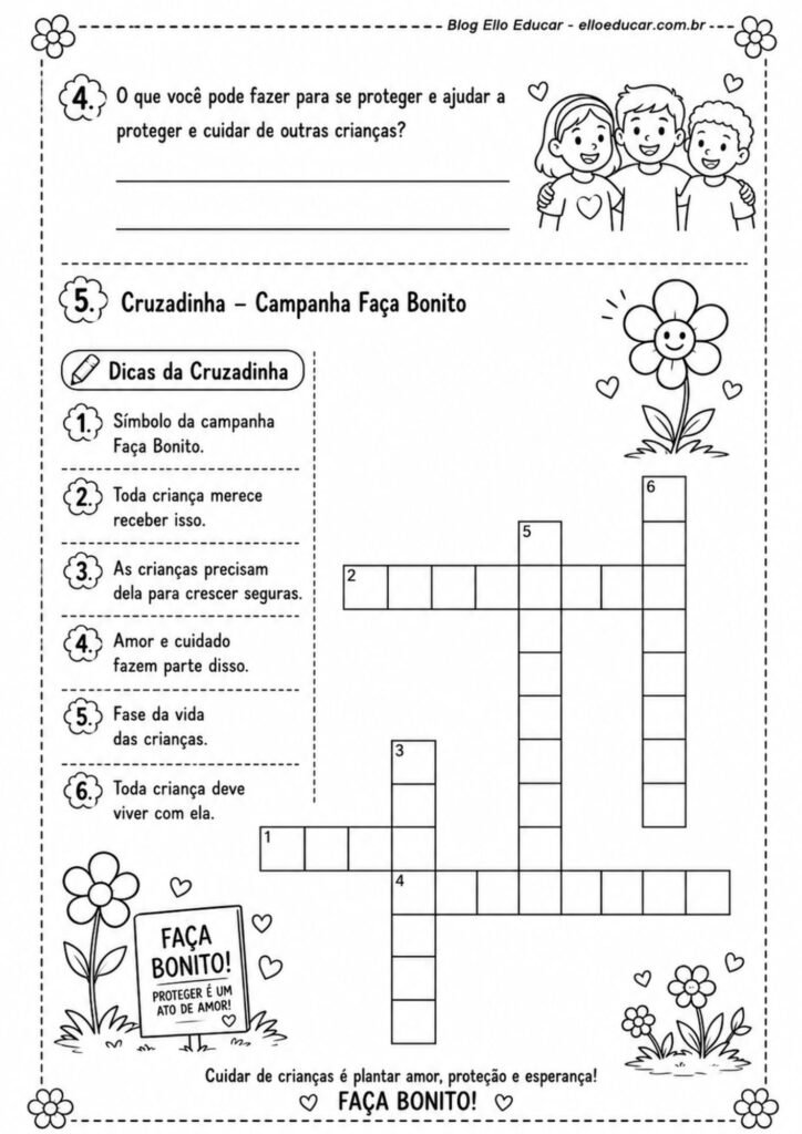 Atividades sobre a Campanha Faça Bonito