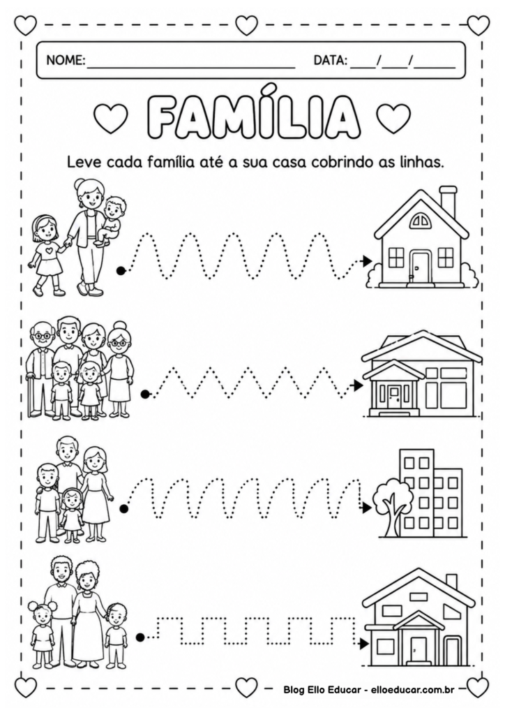Atividades sobre família para Educação Infantil
