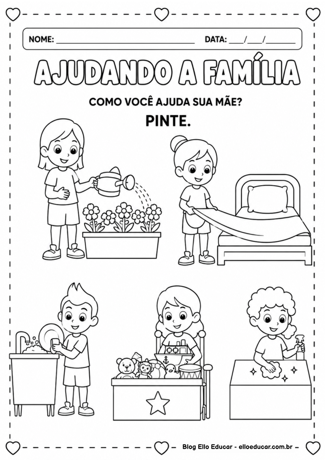 Atividades sobre família para Educação Infantil: PDF gratuito com 20 ...