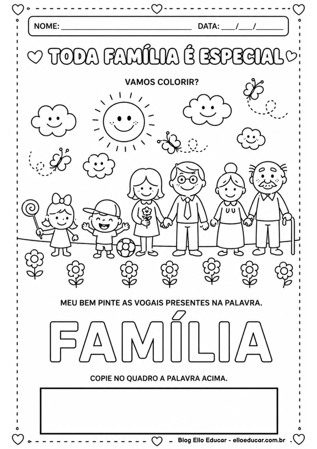 Atividades sobre família para Educação Infantil: PDF gratuito com 20 ...