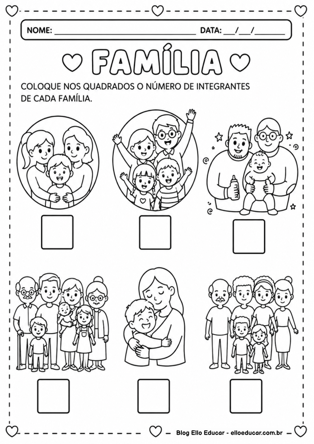 Atividades sobre família para Educação Infantil: PDF gratuito com 20 ...