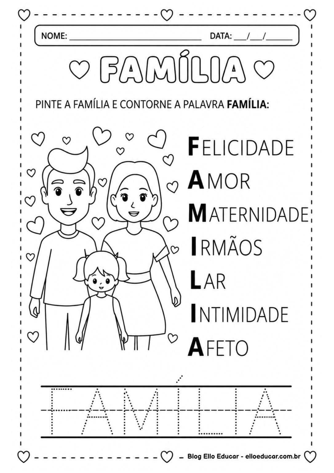 Atividades sobre família para Educação Infantil: PDF gratuito com 20 ...