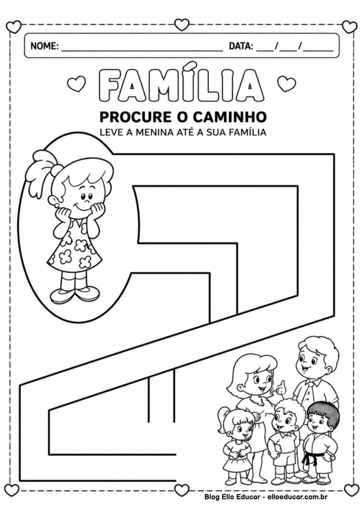 Atividades sobre família para Educação Infantil