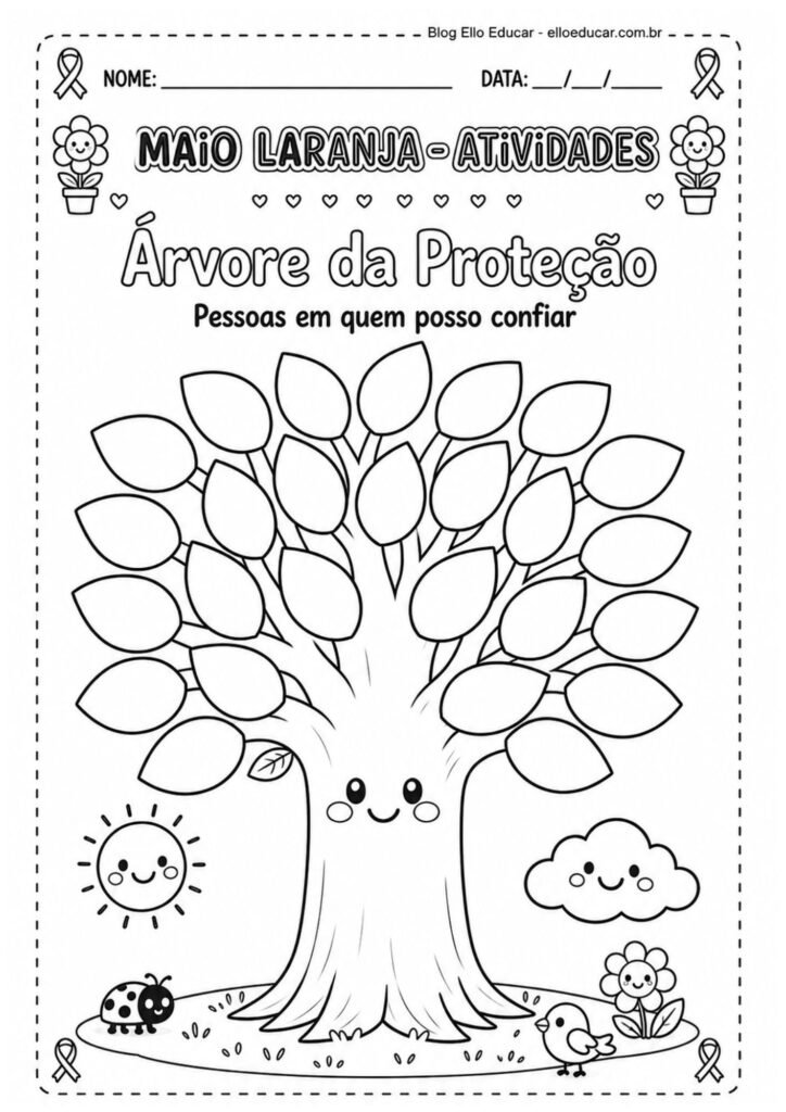 Atividades sobre o Maio Laranja 3° ano