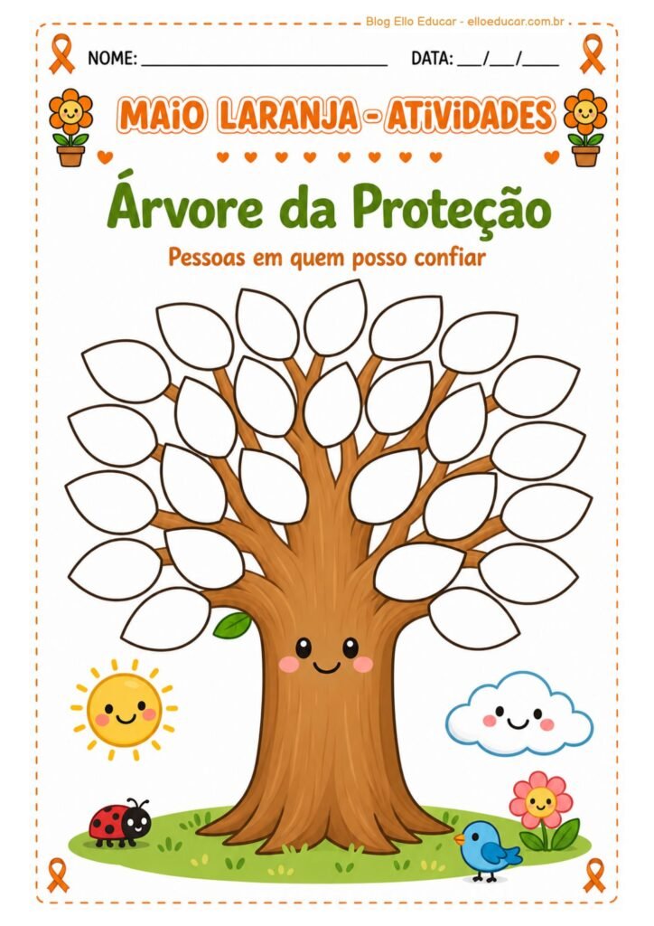 Atividades sobre o Maio Laranja 3° ano