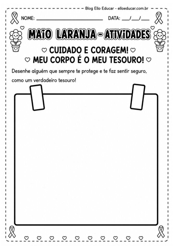 Atividades sobre o Maio Laranja Educação Infantil