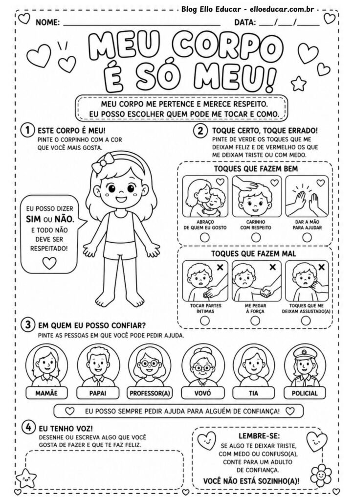 Atividades sobre o Semáforo do Toque
