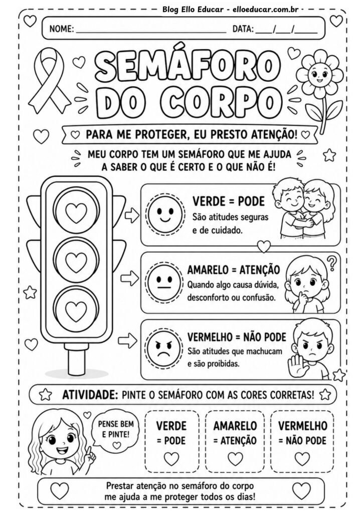 Atividades sobre o Semáforo do Toque