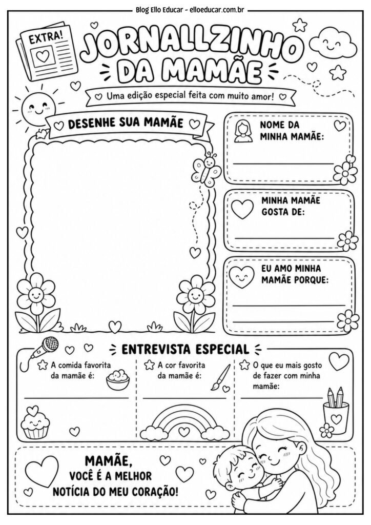 Jornal do Dia das Mães.