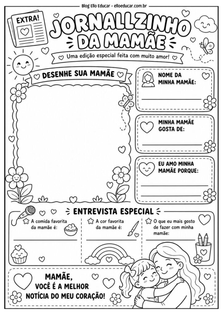 Jornal do Dia das Mães.