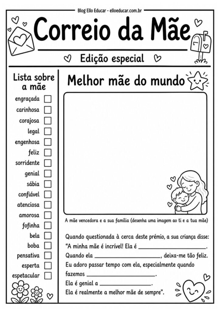 Jornal do Dia das Mães.