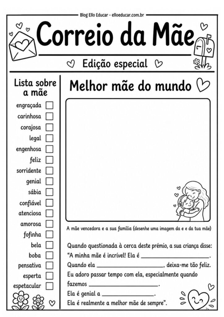 Jornal do Dia das Mães.