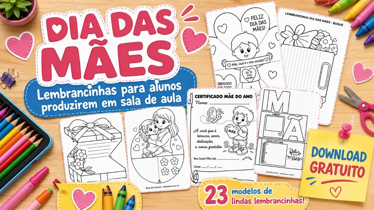 Lembrancinhas para Dia das Mães: 23 modelos em PDF para imprimir