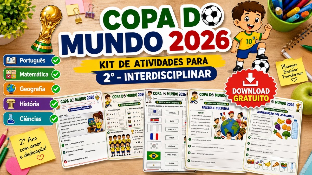 Atividades da Copa do Mundo para 2° ano