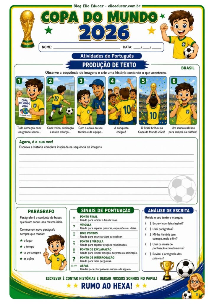 Atividades da Copa do Mundo 5° ano.