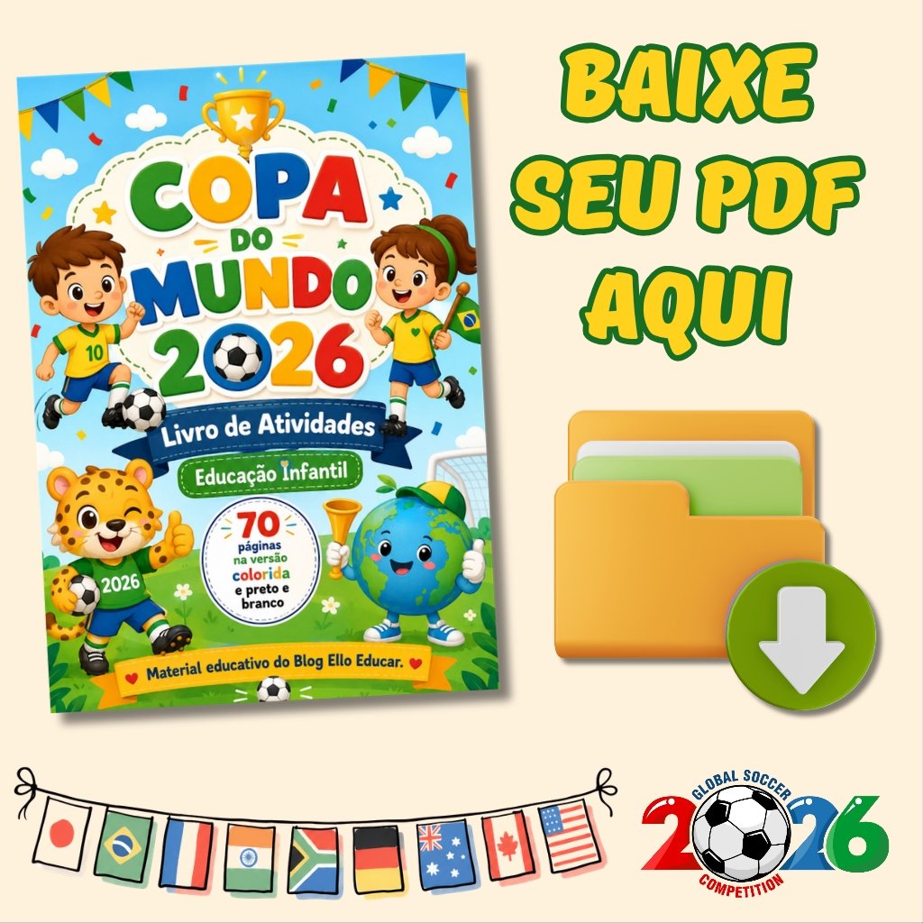 Atividades da Copa do mundo para Educação Infantil