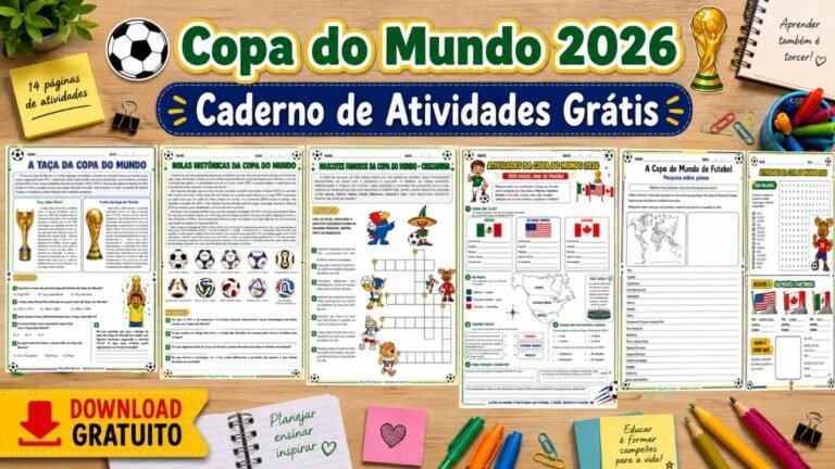Atividades da Copa do Mundo para imprimir.