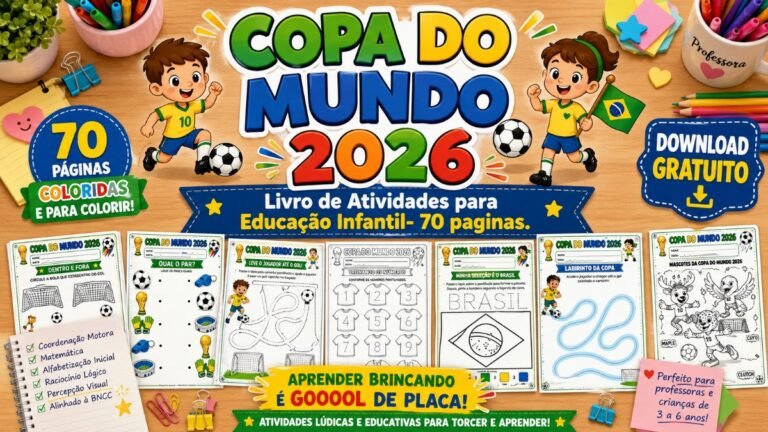 Atividades da Copa do mundo para Educação Infantil
