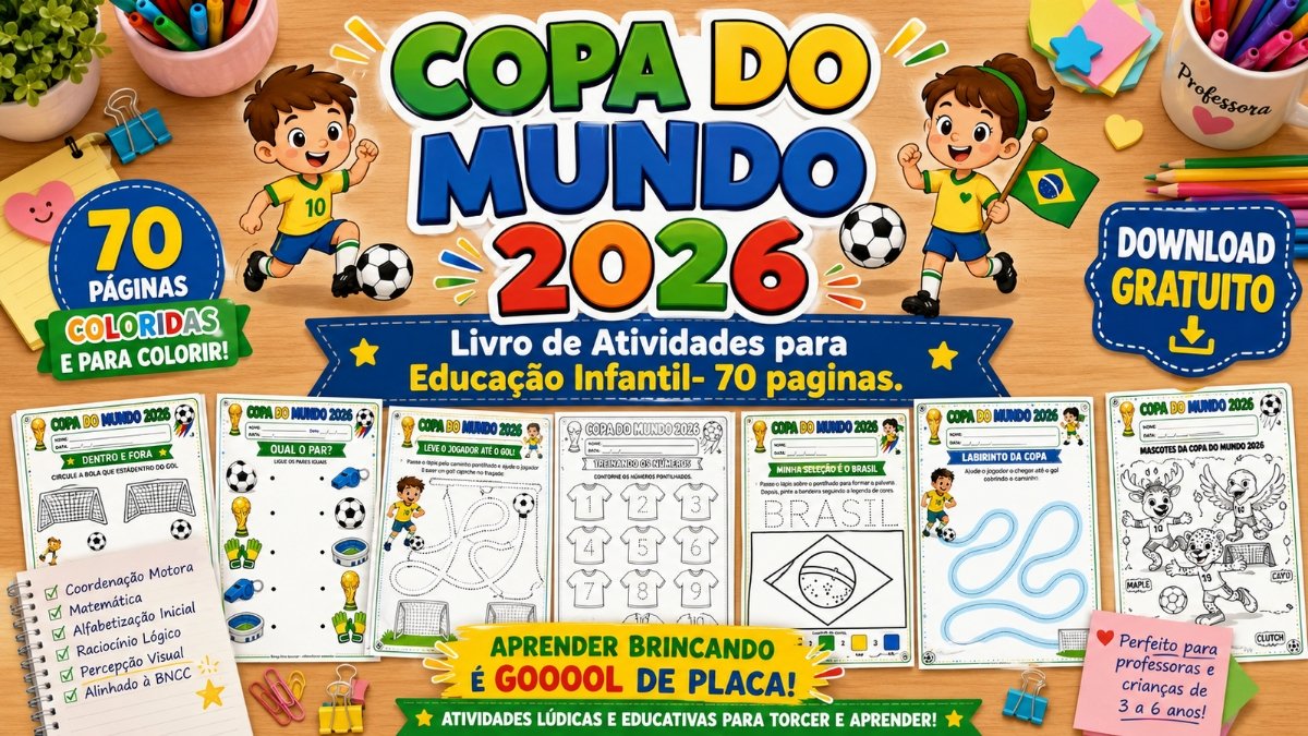 Atividades da Copa do mundo para Educação Infantil