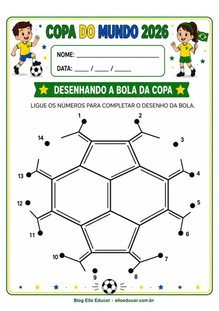 Atividades da Copa do mundo para Educação Infantil
