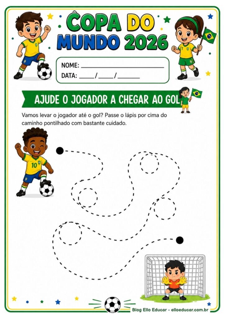 Atividades da Copa do mundo para Educação Infantil